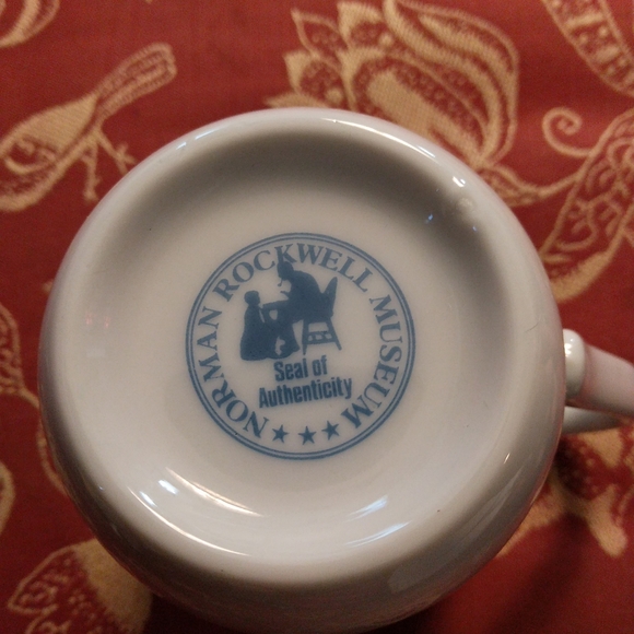 SALE! 3! mugs + 1 Plate Vintage 1982 Norman Rockwell Museum Mug "The Toymaker " - Picture 5 of 6